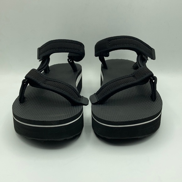 Teva Flatform Universal Black/White Mesh Sandals - Picture 3 of 7